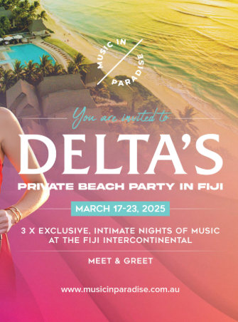 Delta’s Private Beach Party in Fiji