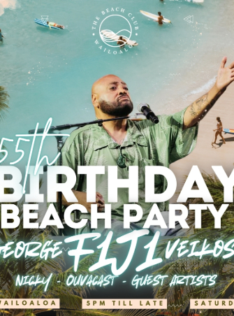 George Fiji 55th Birthday Beach Party