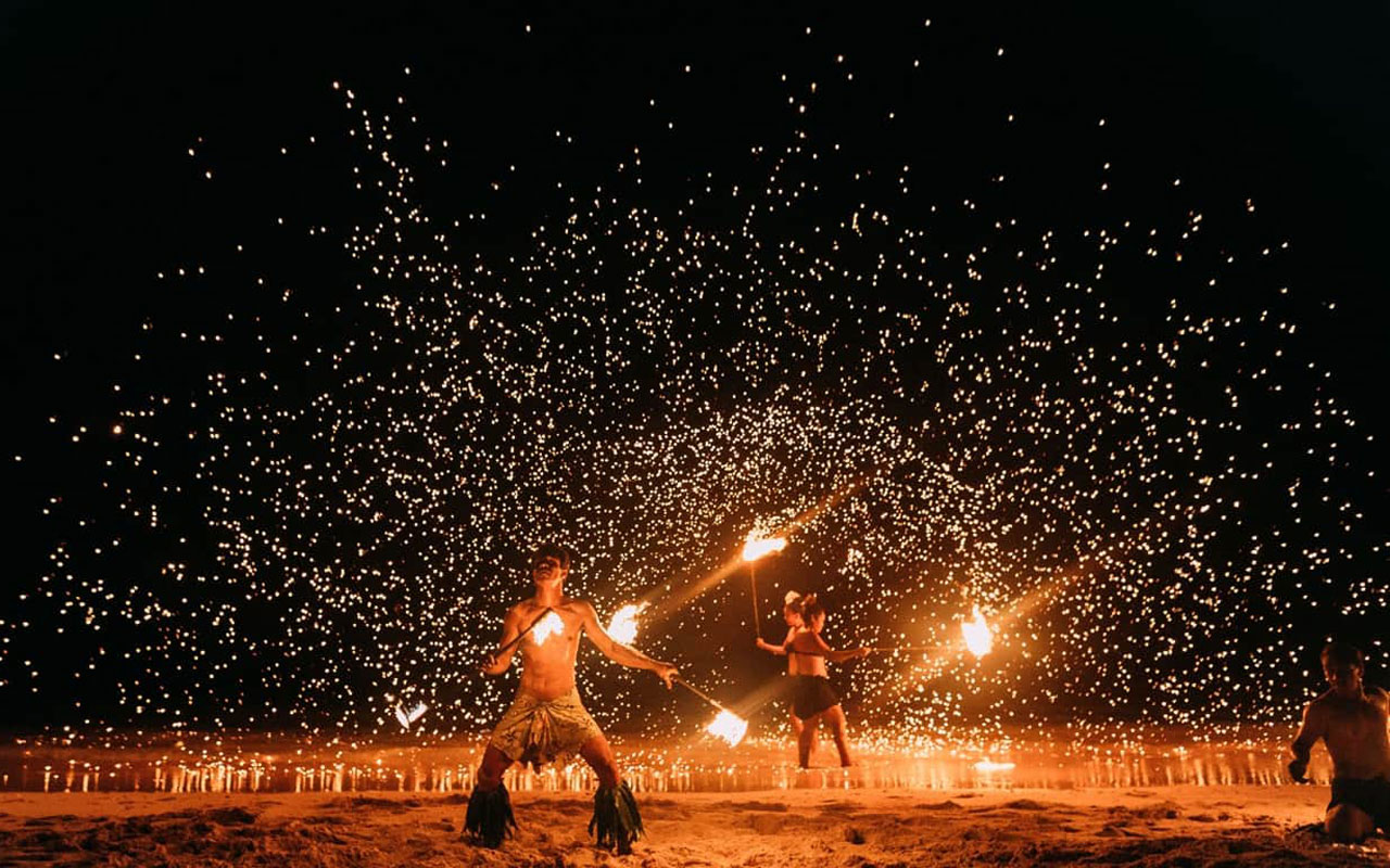 Fiji Fire dancing