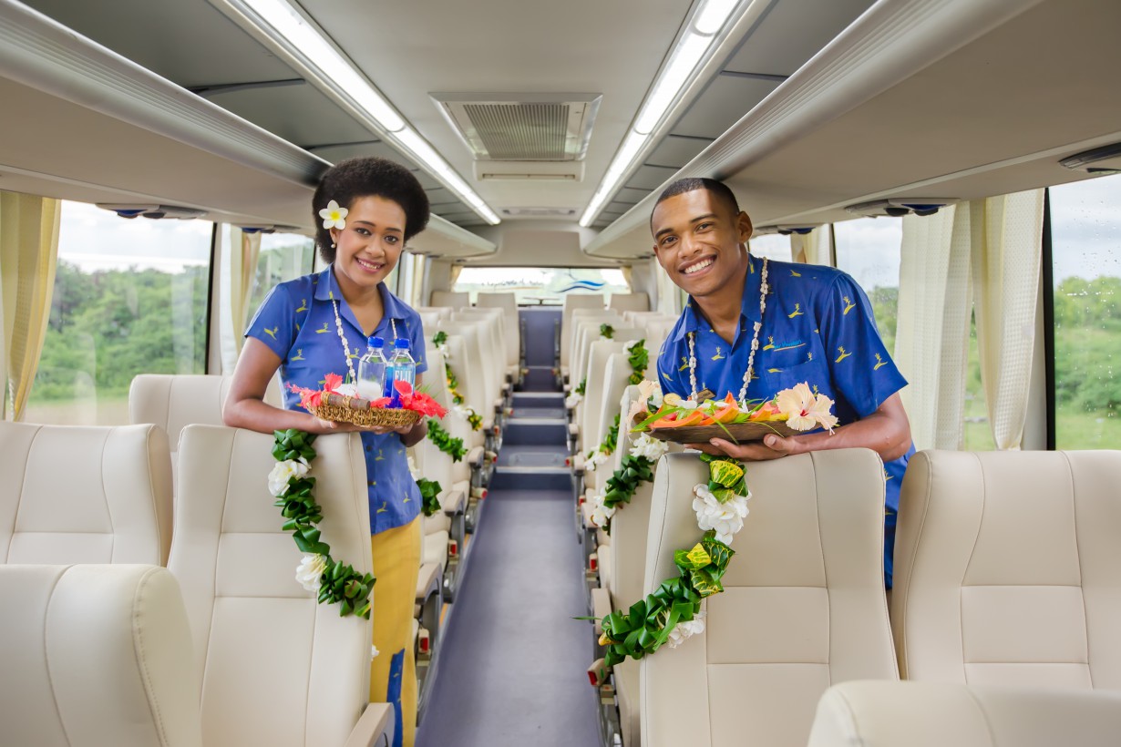 Warm Fijian hospitality and welcome with Tour Managers Fiji